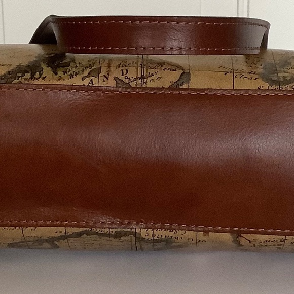 Patricia Nash Europe Map Poppy Leather Tote - Picture 12 of 13